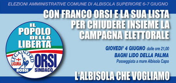 4 giugno 2009 - chiusura campagna elettorale